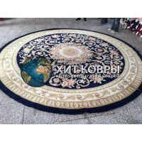 Китайский ковер 0010 Синий круг